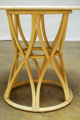 McGuire Round Bamboo Cage Dining Table