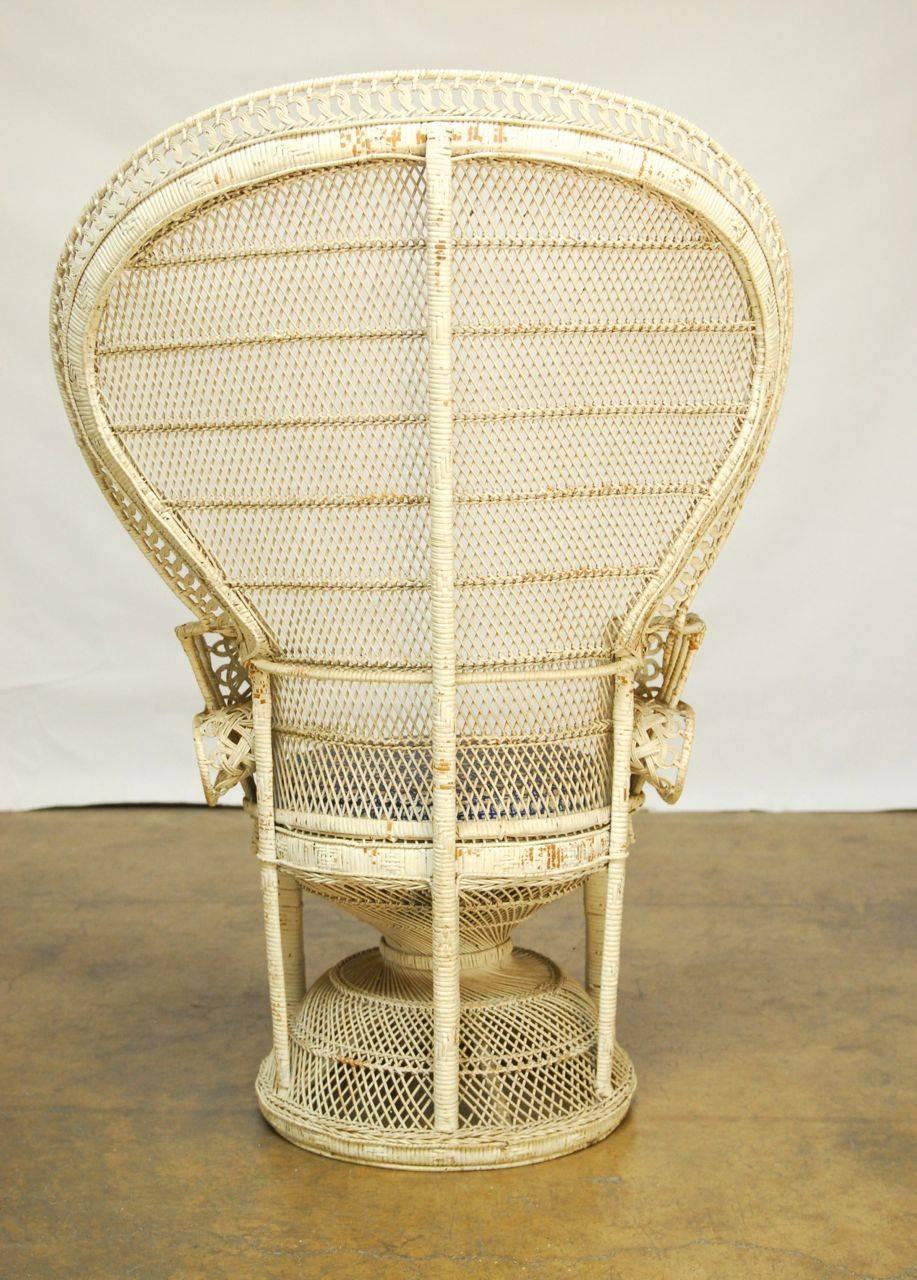 wicker peacock chair for sale