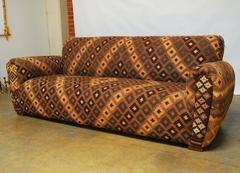 Kilim Upholstered French Club Sofa