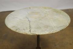 Table de bistrot parisienne en marbre de style français