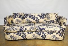 Selig Mid-Century Kidney Sofa and Ottoman