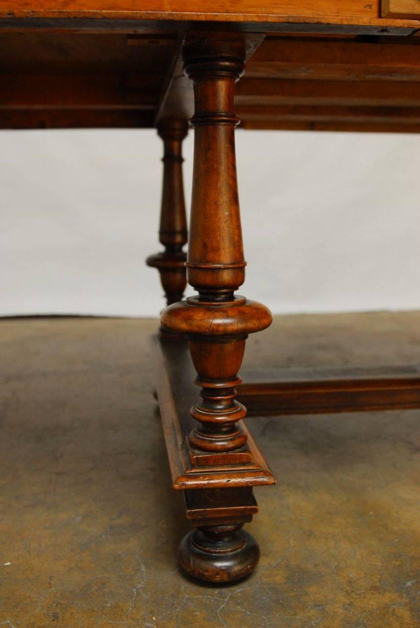 Hand-Carved 17th Century Louis XIII Period Oak Refectory Dining Table