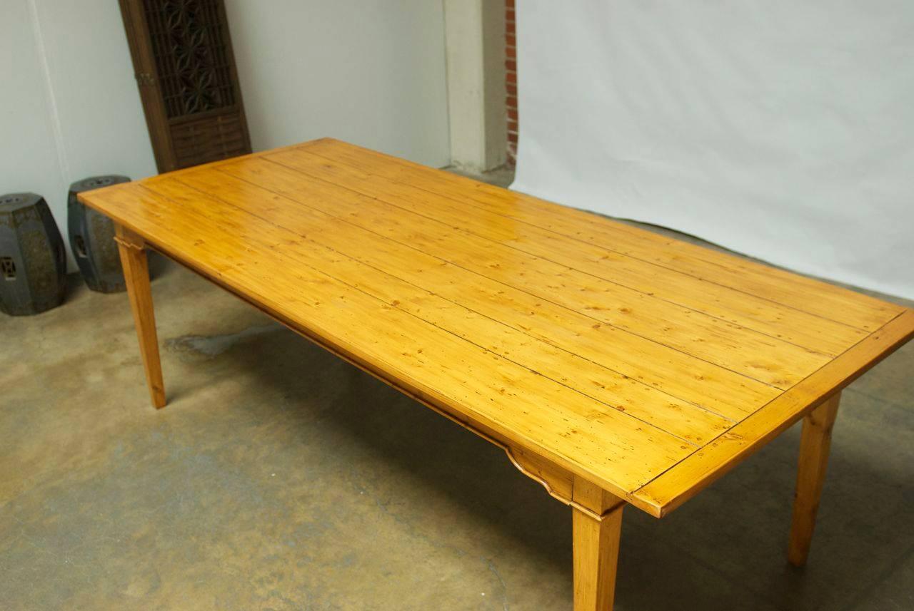 Country Italian Pine Farm Table