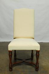 Set of Six Louis XIV French Style Carved Dining Chairs