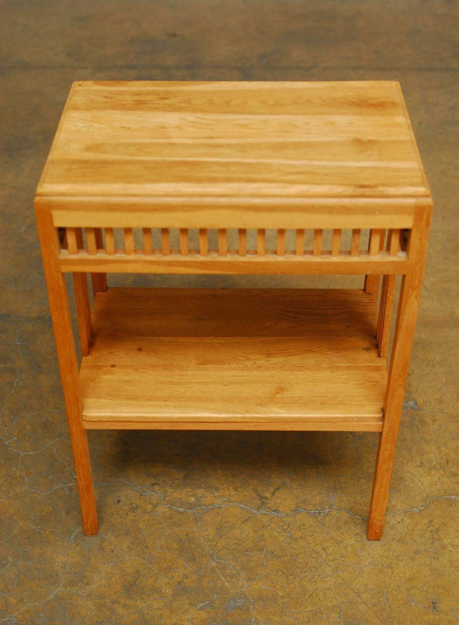 Oak Occasional Table by Jeffrey Alan Marks In Excellent Condition In Rio Vista, CA