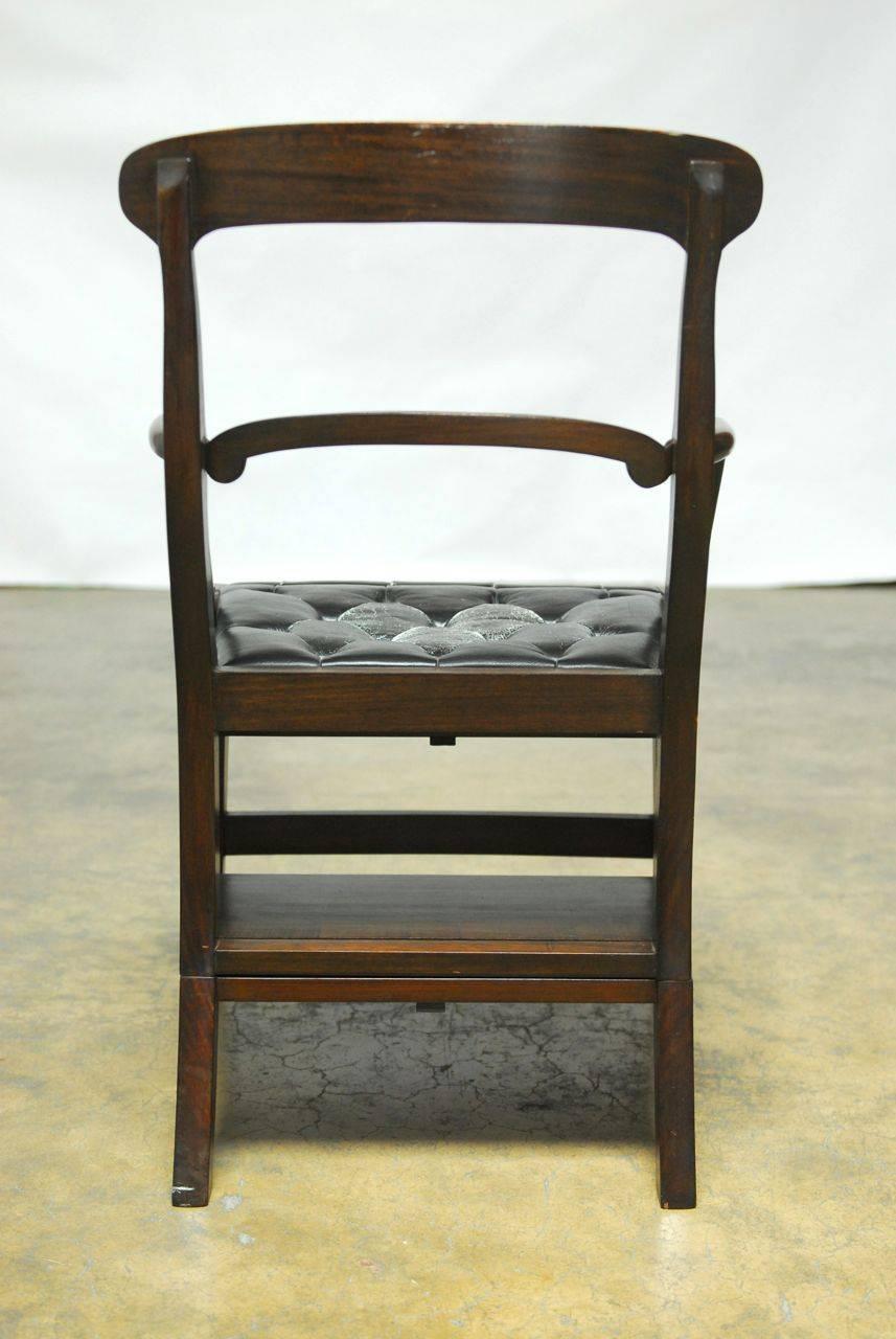 20th Century Rare Rosewood Metamorphic Library Chair by Charlotte Horstmann