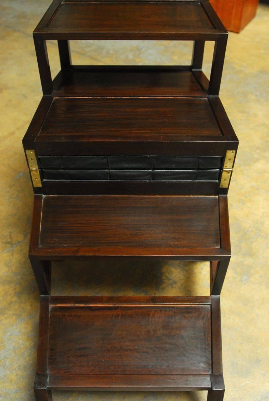 Rare Rosewood Metamorphic Library Chair by Charlotte Horstmann 1