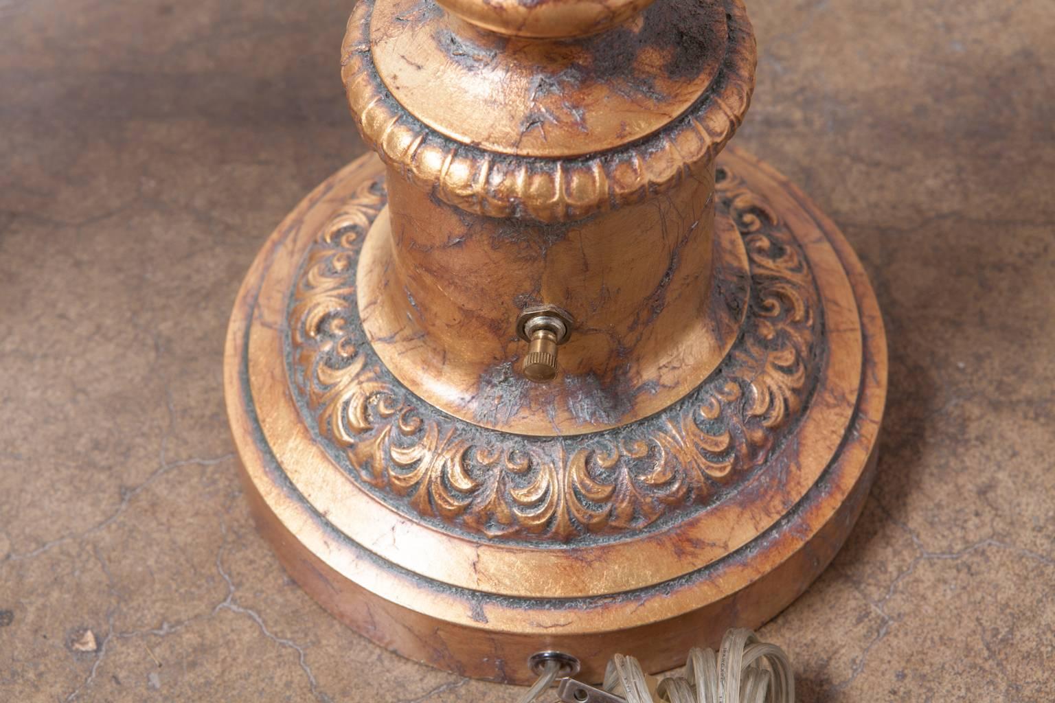 Hollywood Regency Pair of Neoclassical Brass Urn Stiffel Table Lamps