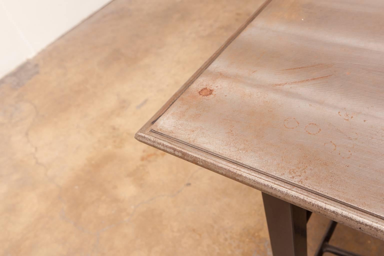 Hand-Crafted Modern Industrial Steel Desk Work Table