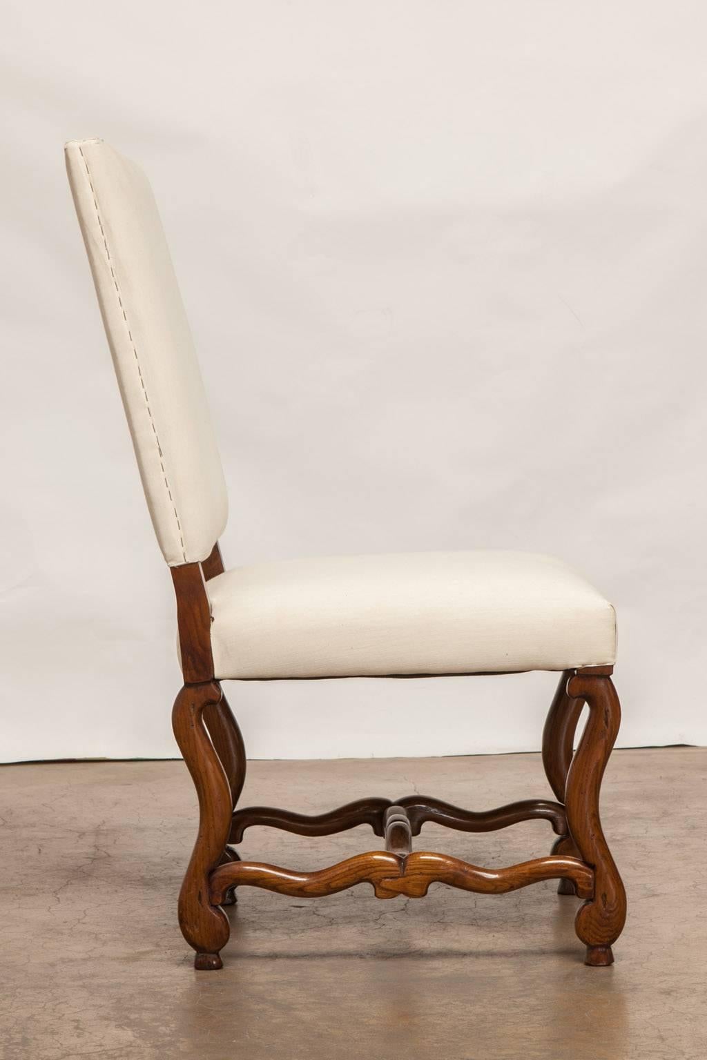 Louis XIII Set of Four French Os de Mouton Dining Chairs