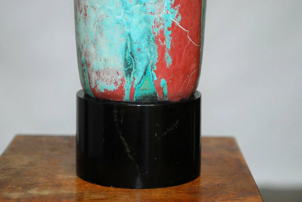 Fait main Lampe de table à vase en céramique Mobach Danish Modern Mid-Century en vente