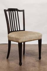Set of Four Sheraton Style Mahogany Dining Chairs