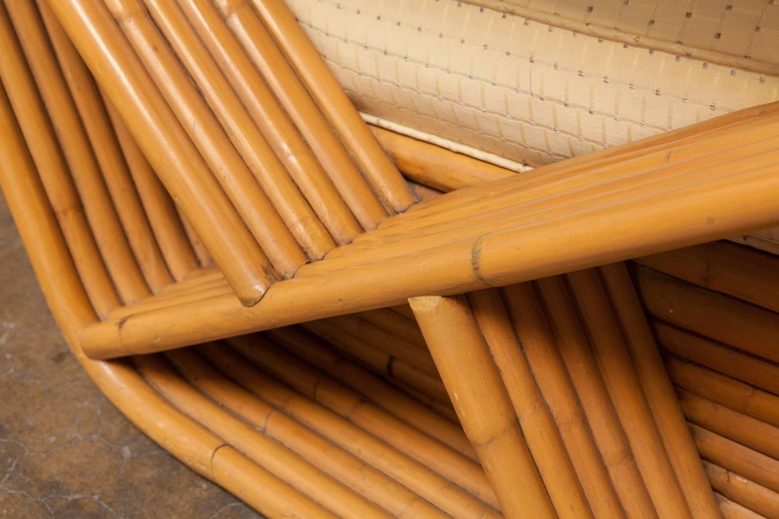 Art Deco Pair of Six-Strand Pretzel Lounge Chairs by Paul Frankl
