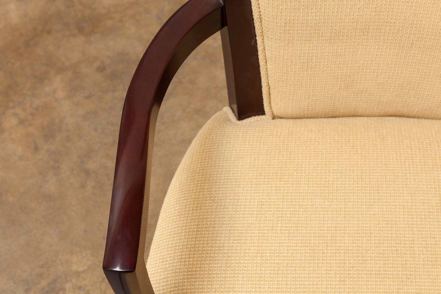 Hand-Crafted Set of Six Mahogany Dining Chairs by Barbara Barry for Baker