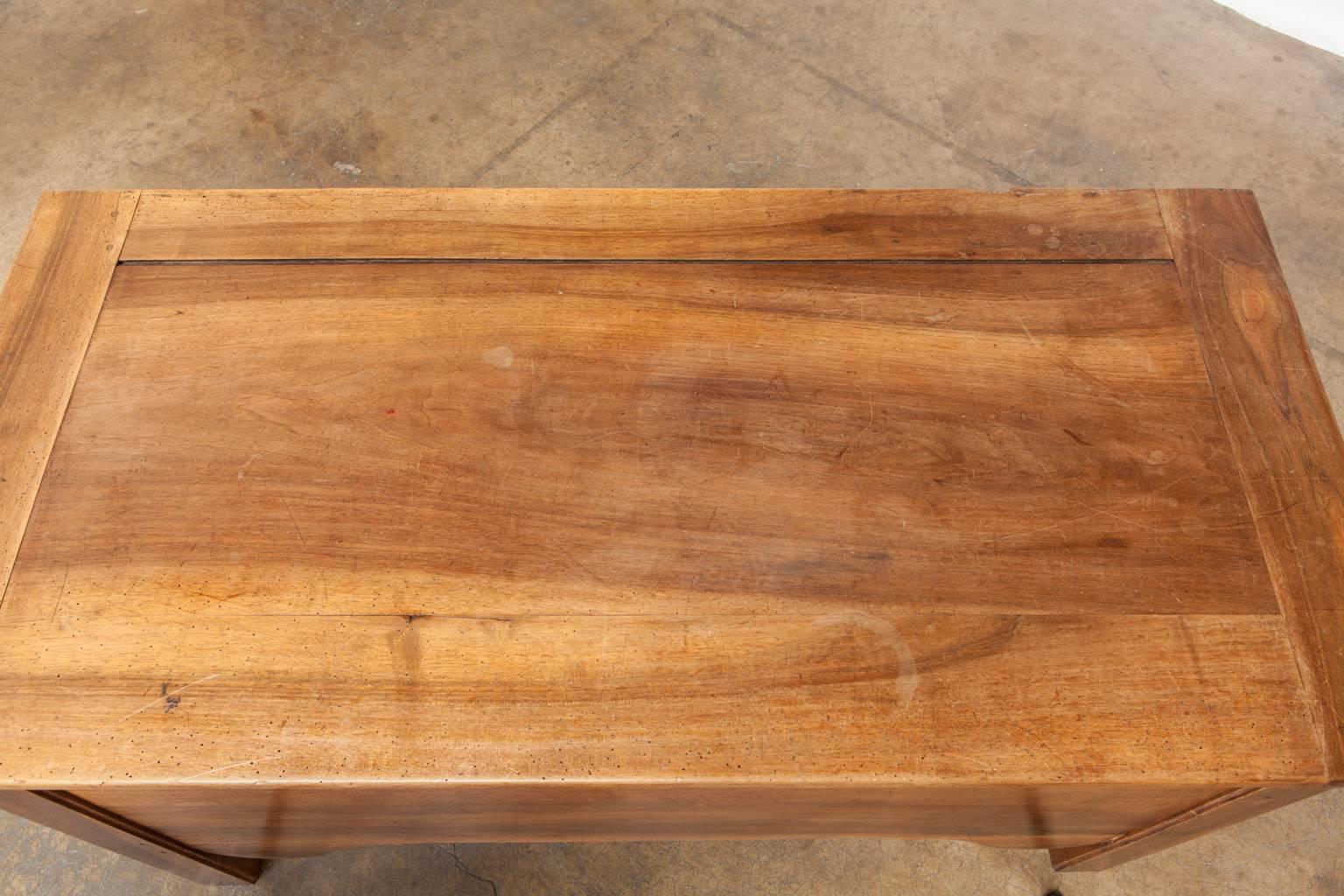 Hand-Crafted 19th Century French Walnut Blanket Chest or Coffer