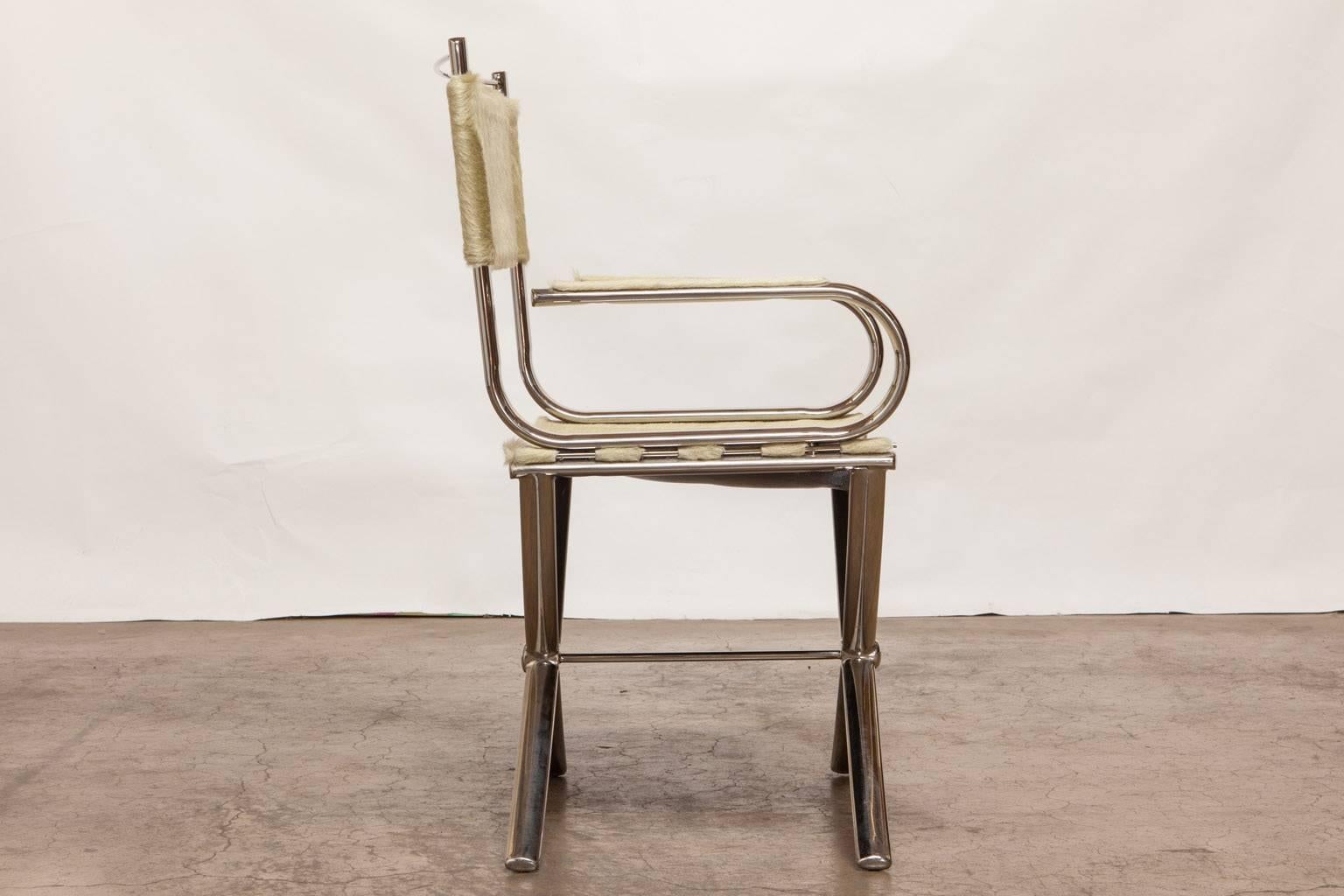 cowhide directors chair