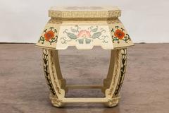 Chinese Lacquer Garden Stool or Plant Stand