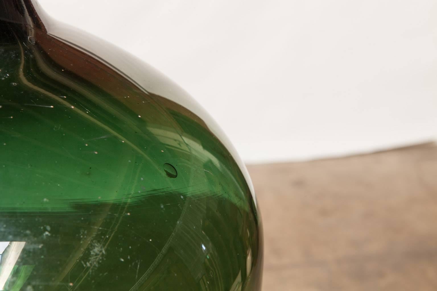 damigiana vetro verde