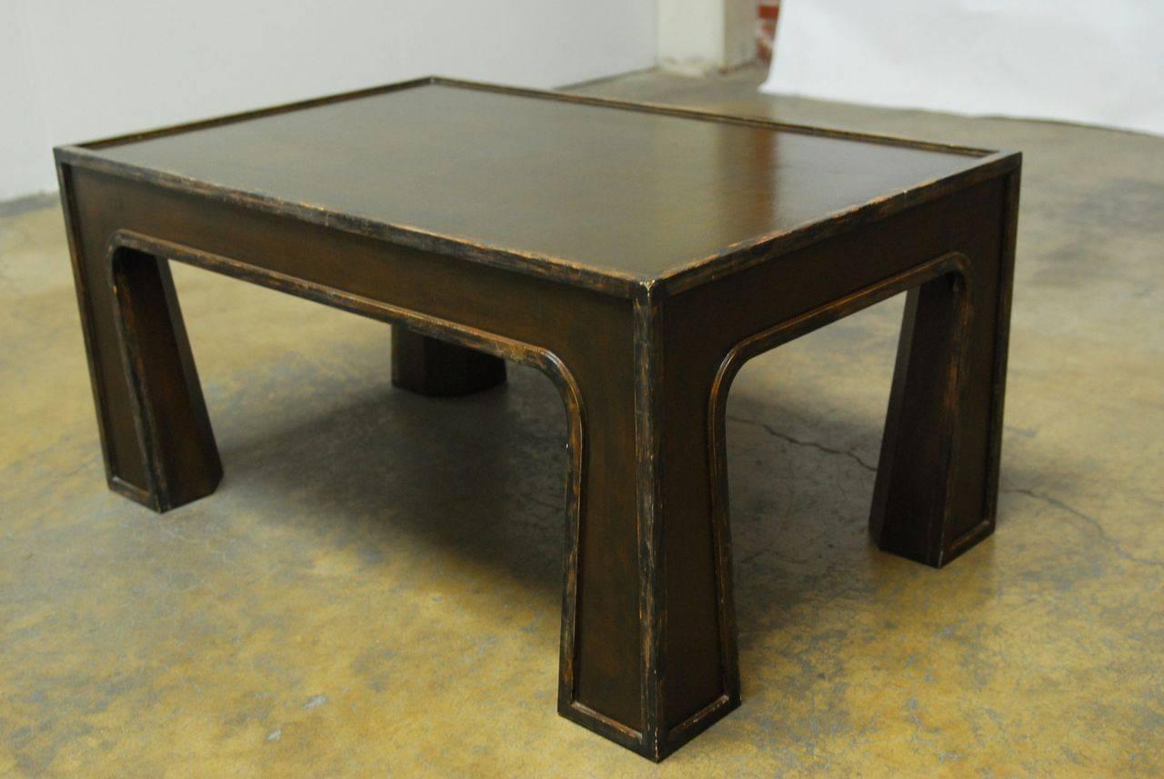Hand-Crafted Chinese Modern Lacquered Coffee Table