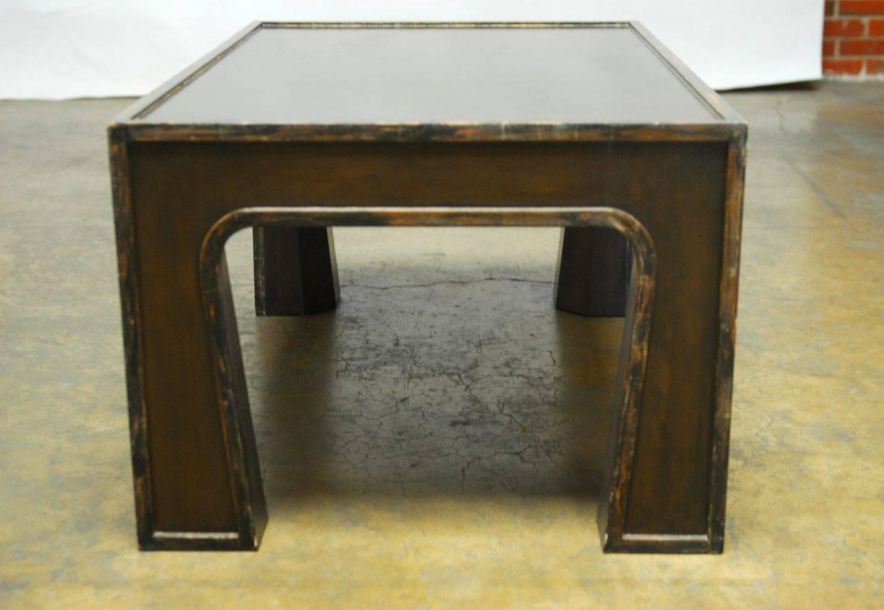 Wood Chinese Modern Lacquered Coffee Table