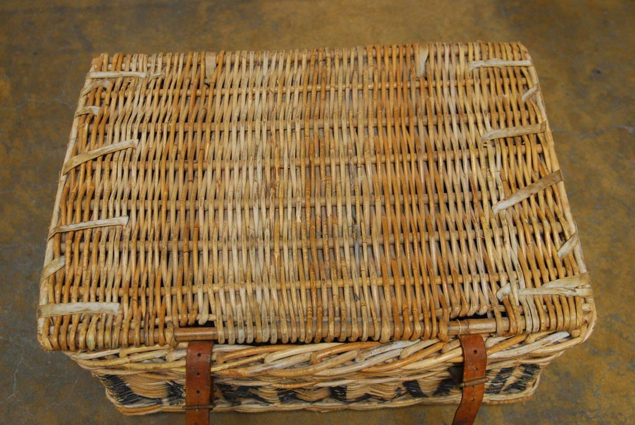 Campaign English Military Wicker Basket