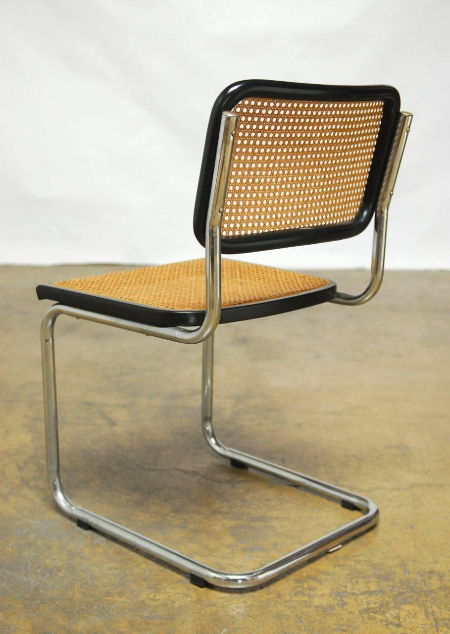 Lacquered Mid-Century Cesca Chair by Marcel Breuer