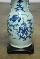 Chinese Porcelain Hehe Erxian Blue and White Baluster Vase