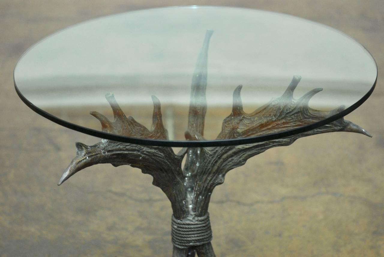 Rustic Bronze Antler Table