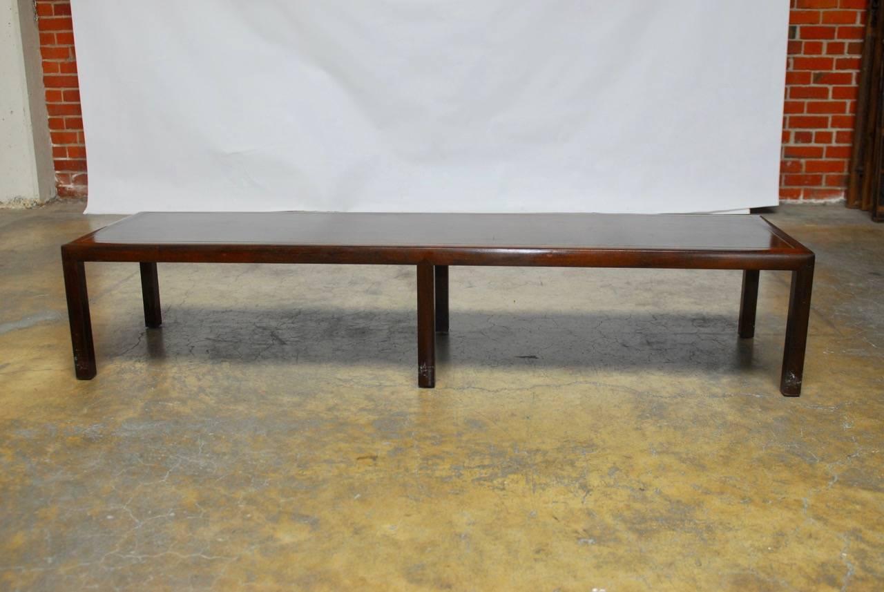 Mid-Century Modern Mid-Century Mahogany Bench Coffee Table