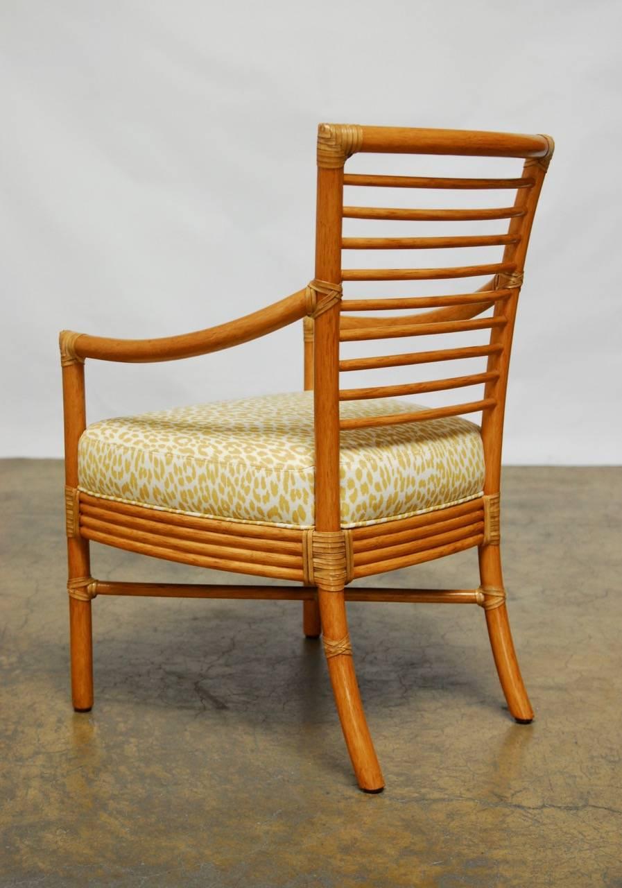 Pair of Bamboo Armchairs by Christopher Roy for McGuire 1