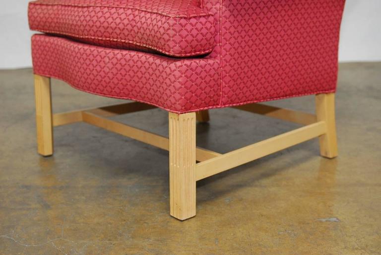 Pair Of Chippendale Design Wing Chairs By Drexel Heritage At Pair Of Chippendale Design Wing Chairs By Drexel Heritage At