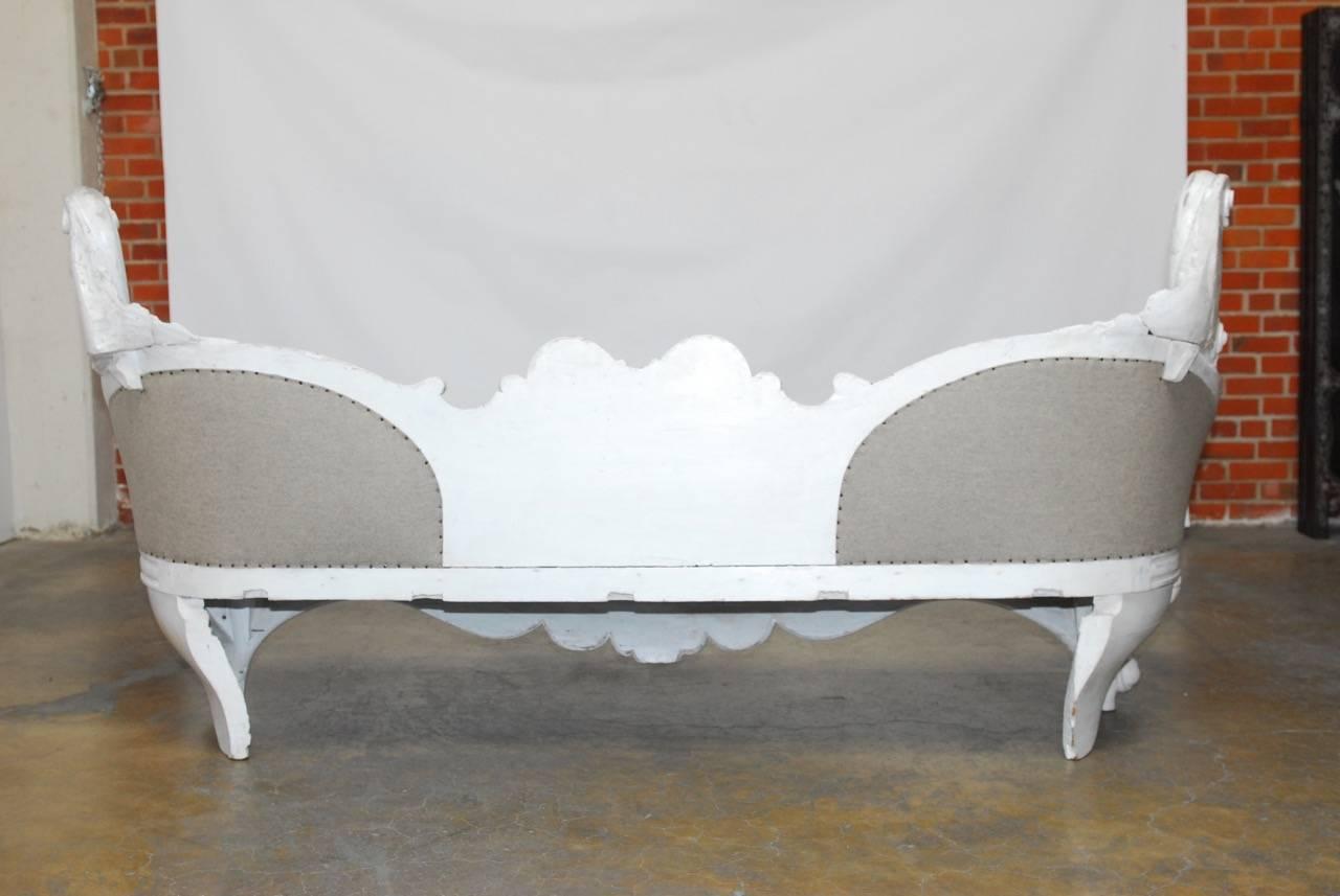 18th Century French Rococo Painted Sofa For Sale 1