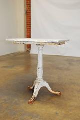 French Marble-Top Bistro Table