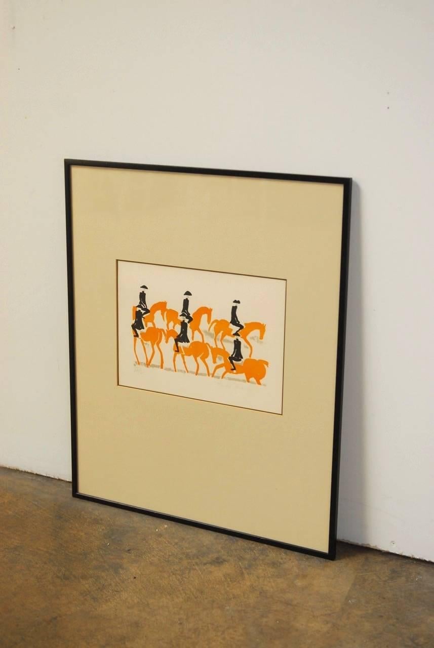 French Andre Brasilier Signed Artist Proof Color Lithograph