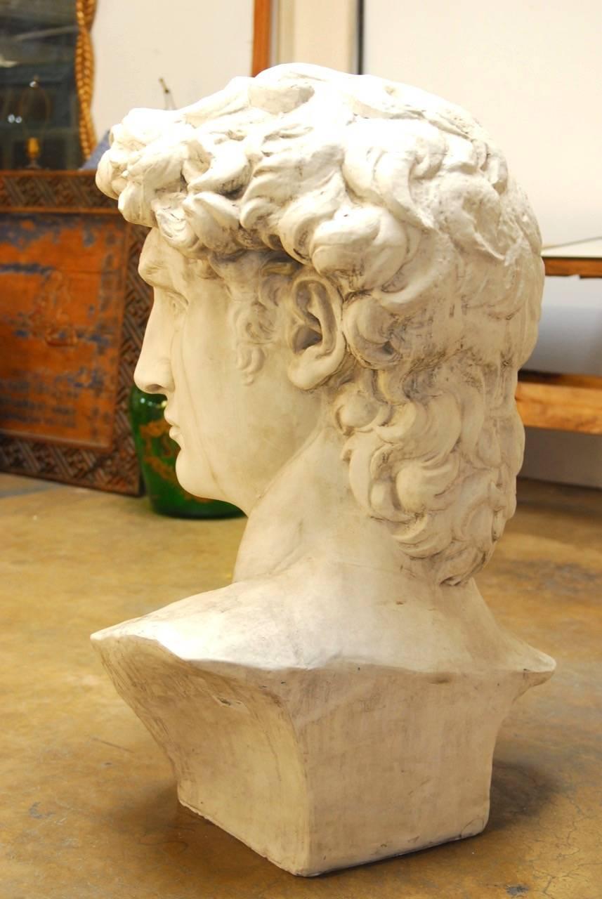 Contemporary Monumental Bust of Michelangelo's David