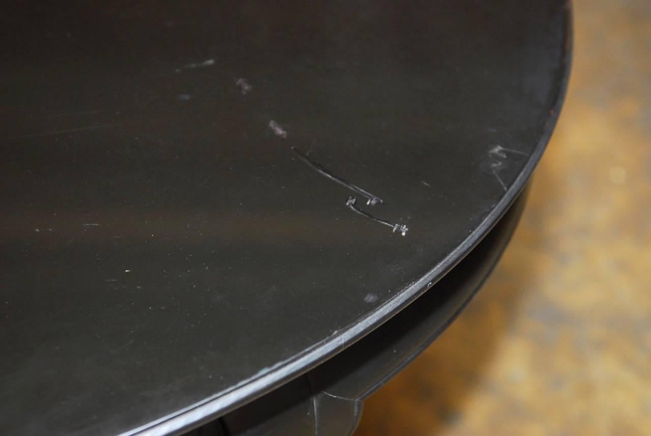 20th Century Baker Far East Style Lacquered Oval Dining Table