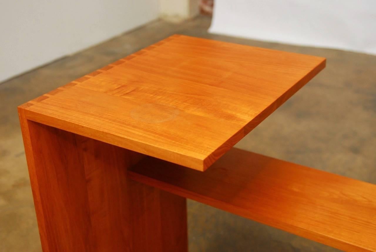 Minimalist Modern Bench and Writing Table by Ed Clay