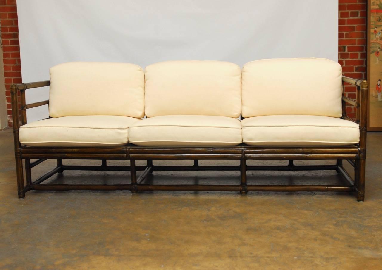 American Organic Modern Bamboo Case Sofa by McGuire