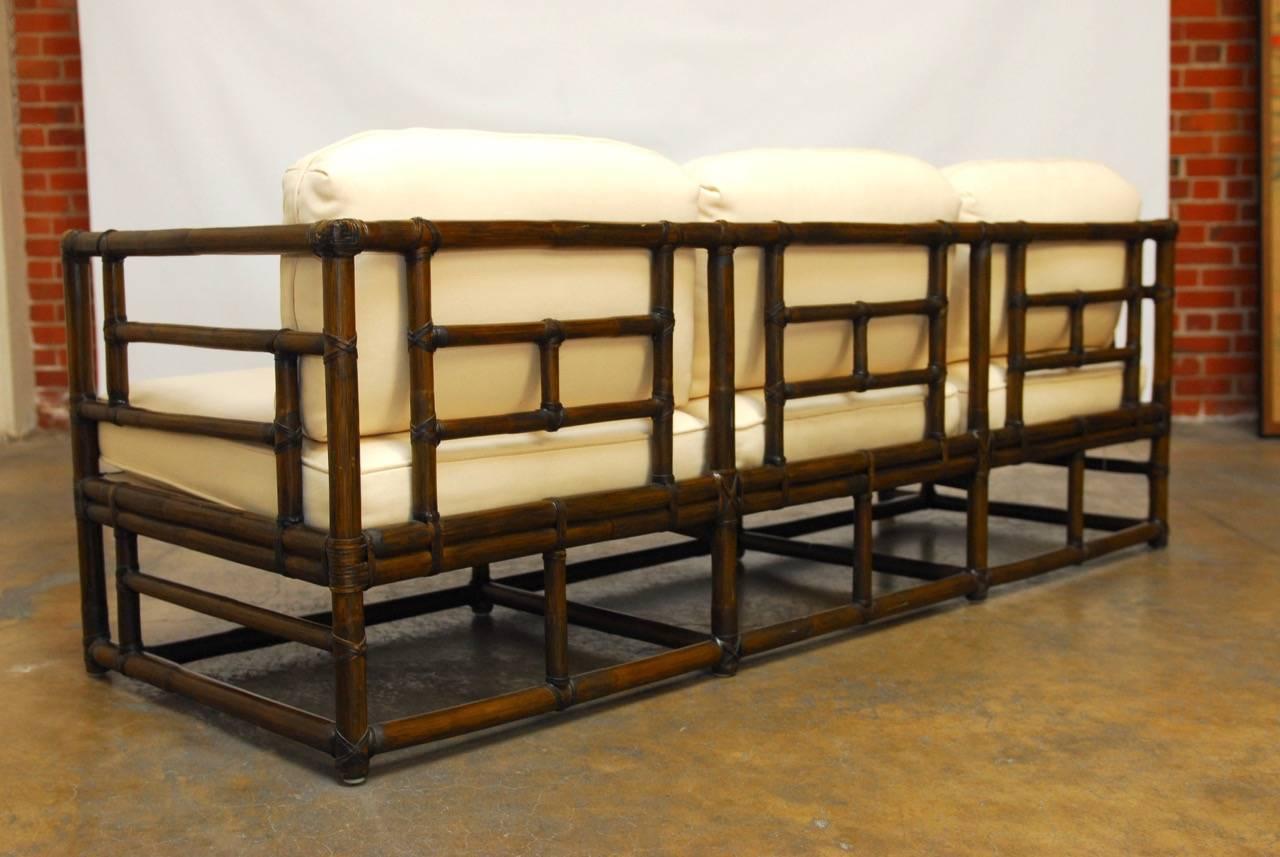 Organic Modern Bamboo Case Sofa by McGuire 2
