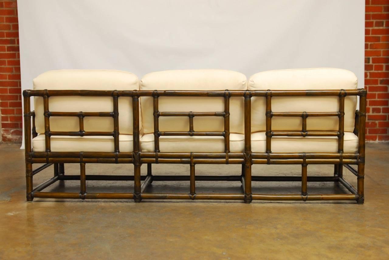 Organic Modern Bamboo Case Sofa by McGuire 4