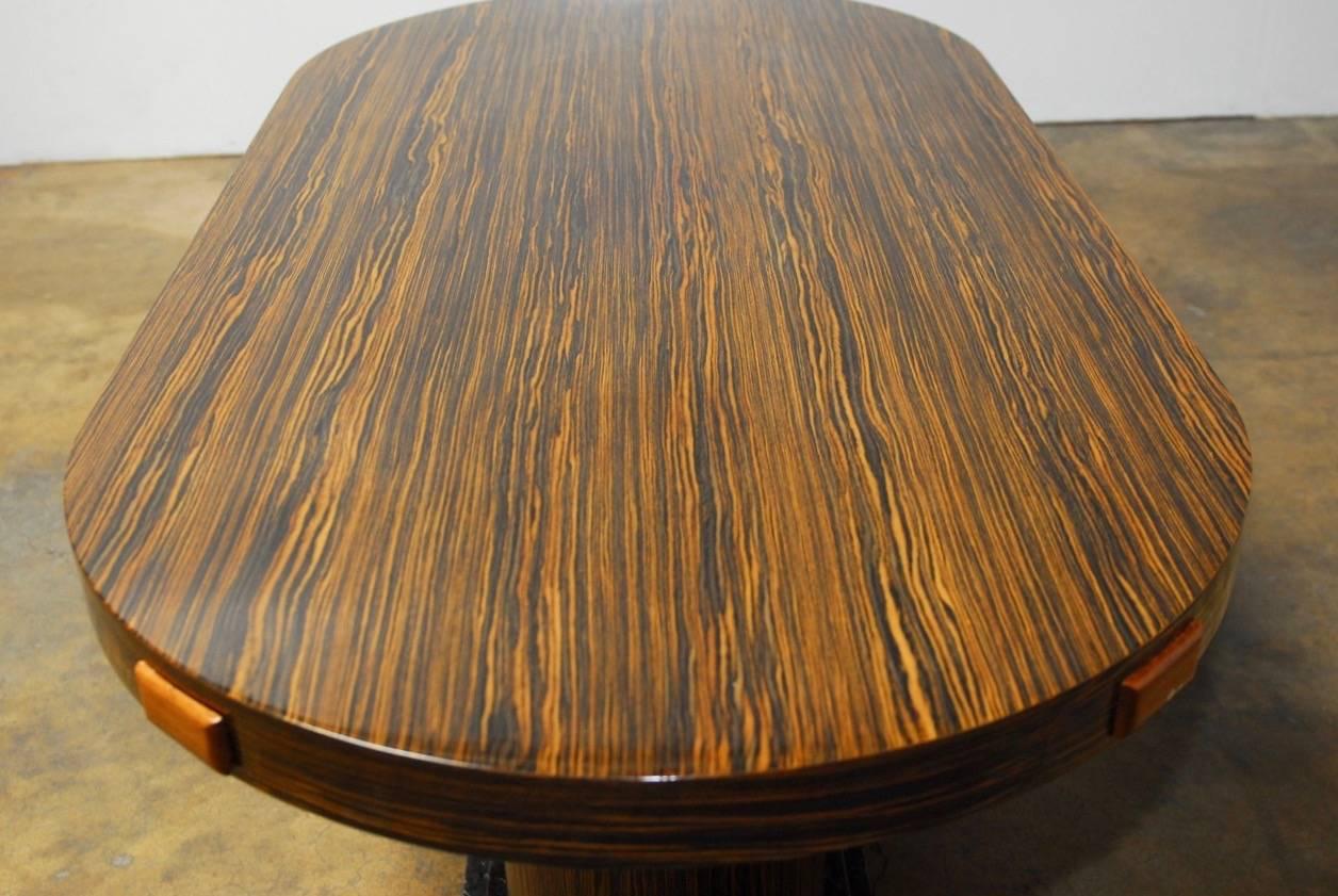 zebra wood table