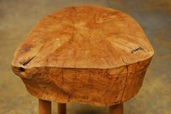 Primitive French Billot Butcher Block Table