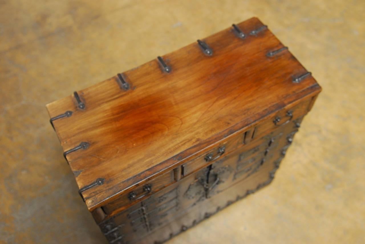 Campaign 19th Century Korean Tansu Bandaji Chest
