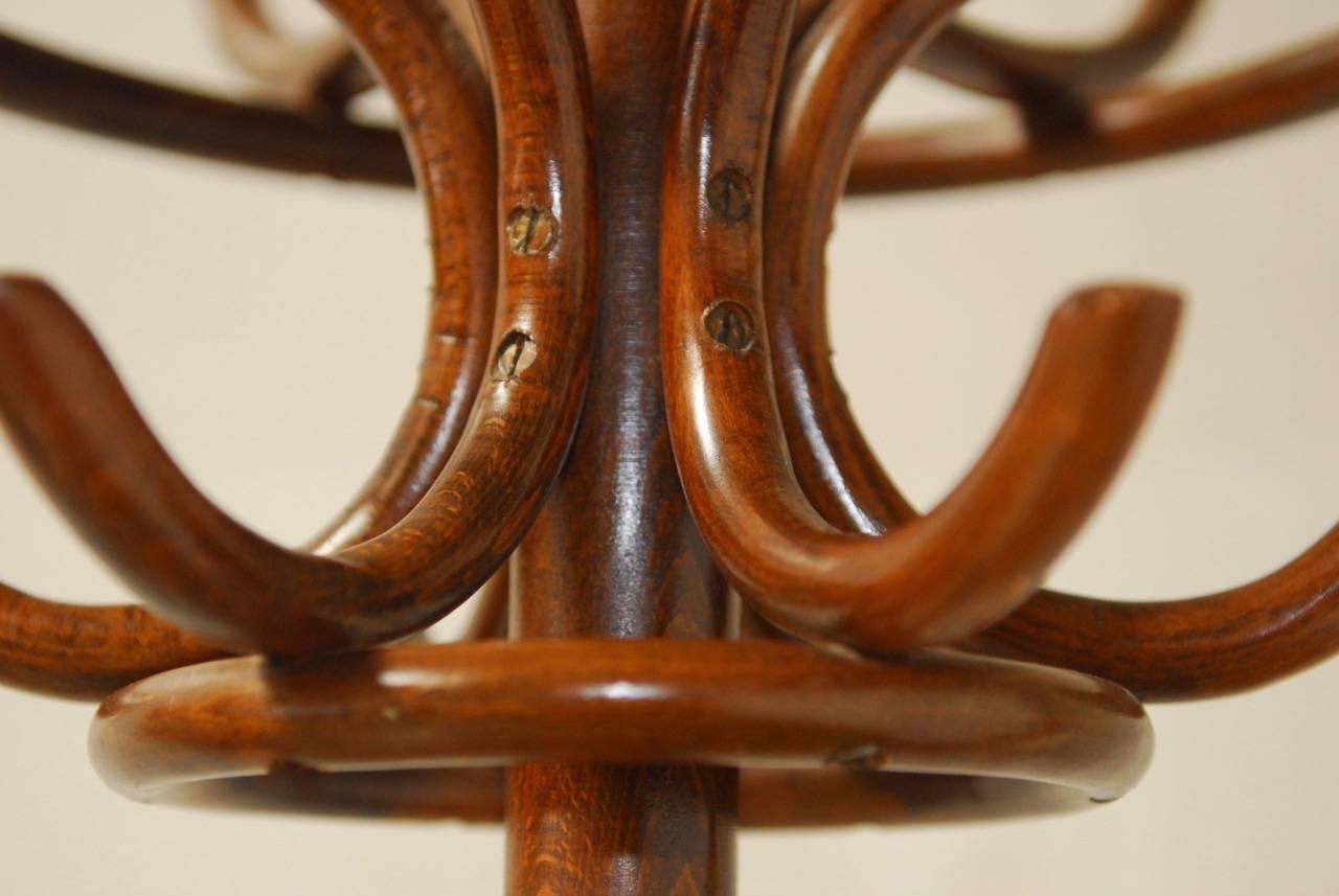 Thonet Style Bentwood Hall Tree or Coat Rack In Excellent Condition In Rio Vista, CA