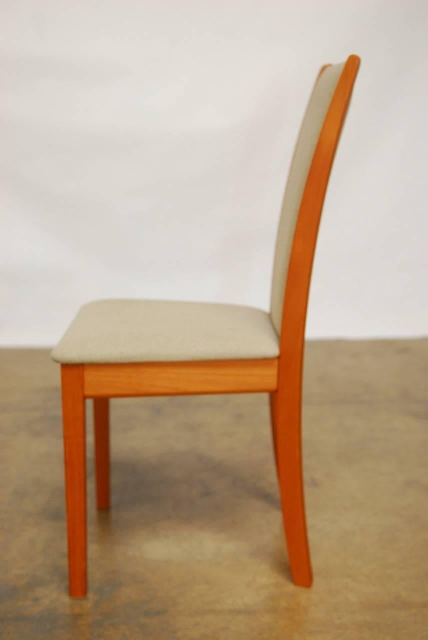 Set of Four Danish Teak Dining Chairs by Skovby 1