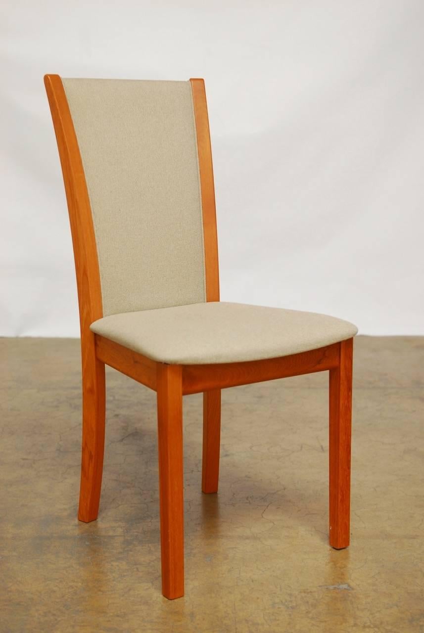 Set of Four Danish Teak Dining Chairs by Skovby In Excellent Condition In Rio Vista, CA