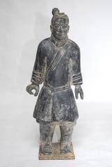 Pair of Chinese Terra Cotta Warriors or Soldiers