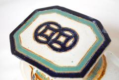 Pair of White Elephant Garden Stools or Side Tables