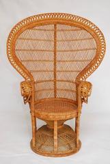 Pair of Rattan Emmanuel Peacock Chairs
