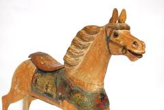 Herschell-Spillman Wooden Polychrome Decorated Carousel Horse